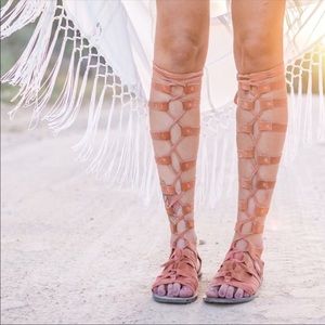 Free People tie up gladiator sandals
